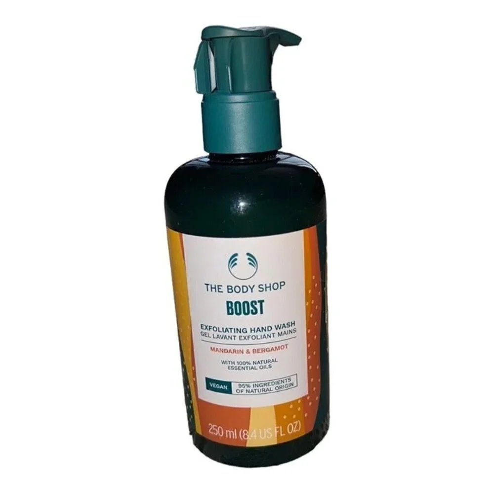 THE BODY SHOP Boost Exfoliating Hand Wash Mandarin & Bergamot 8.4oz
